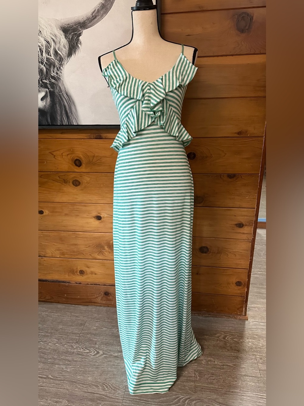 Max Studio Striped Maxi Dress